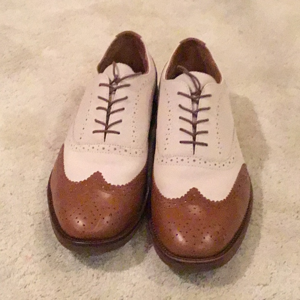 Polo by Ralph Lauren Brown and Cream Oxfords